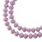 Crystal Lane DIY 2-Strand 7in Opaque Finish Glass Rondelle Donut Bead Strands